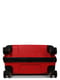 Поліпропіленова валіза середнього розміру червона на 4-х колесах | 6768068 | фото 7