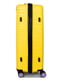 Велика поліпропіленова валіза жовтого кольору на 4-х колесах | 6768109 | фото 3