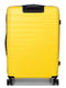 Велика поліпропіленова валіза жовтого кольору на 4-х колесах | 6768109 | фото 5