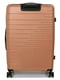 Велика поліпропіленова валіза пудрового кольору на 4-х колесах | 6768110 | фото 5