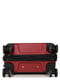 Мала поліпропіленова валіза бордового кольору на 4-х колесах | 6768111 | фото 7