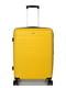 Поліпропіленова валіза середнього розміру жовтого кольору на 4-х колесах | 6768114 | фото 2