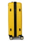 Поліпропіленова валіза середнього розміру жовтого кольору на 4-х колесах | 6768114 | фото 3