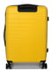 Поліпропіленова валіза середнього розміру жовтого кольору на 4-х колесах | 6768114 | фото 5