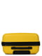 Поліпропіленова валіза середнього розміру жовтого кольору на 4-х колесах | 6768114 | фото 6