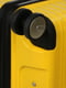 Поліпропіленова валіза середнього розміру жовтого кольору на 4-х колесах | 6768114 | фото 9
