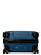 Поліпропіленова валіза середнього розміру синя на 4-х колесах | 6768116 | фото 7