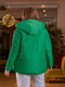 Стьобана зелена куртка із плащівки на синтепоні | 6768134 | фото 2