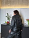 Чорна куртка із еко-шкіри на замші | 6768150 | фото 2