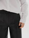 Чорні штани-палаццо з еко-шкіри на замшевій основі  | 6768184 | фото 8