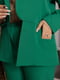 Зелений костюм-двійка без підкладки: жакет та штани  | 6768232 | фото 2