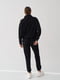 Чорний костюм з петлі: худі з коміром-стійкою та джогери | 6768280 | фото 5