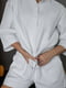 Біла піжама із вафельної тканини: сорочка та шорти | 6768302 | фото 3
