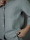 Світло-сіра піжама із вафельної тканини: сорочка та шорти | 6768305 | фото 5