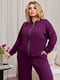 Прогулянковий фіолетовий костюм: кофта та штани-палаццо | 6768309 | фото 2
