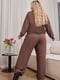 Прогулянковий шоколадний костюм: кофта та штани-палаццо | 6768312 | фото 2