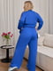 Прогулянковий костюм кольору електрик: кофта та штани-палаццо | 6768313 | фото 3