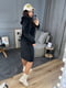 Велюрова чорна сукня з малюнком зі страз | 6768336 | фото 5