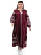 Вишукана льняна сукня-вишиванка “Мрія” бордового кольору | 6770132 | фото 2