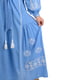 Вишукана льняна сукня-вишиванка “Мрія” блакитного кольору | 6770133 | фото 4