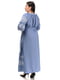 Вишукана льняна сукня-вишиванка “Мрія” джинсового кольору | 6770136 | фото 2