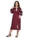 Бордова сукня-вишиванка “Зоряна” в етнічному стилі | 6770138