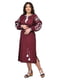 Бордова сукня-вишиванка “Зоряна” в етнічному стилі | 6770138 | фото 2