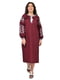 Бордова сукня-вишиванка “Зоряна” в етнічному стилі | 6770138 | фото 3