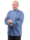 Котонова блакитна сорочка з орнаментованою вишивкою | 6770144 | фото 3