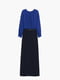 Чорно-синя сукня-максі | 6774117 | фото 2