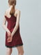 Бордовое платье в бельевом стиле | 6774149 | фото 3