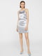 Срібна сукня у білизняному стилі | 6774161