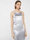 Серебристое платье в бельевом стиле | 6774161 | фото 2