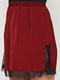 Бордовая юбка с кружевом | 6774173 | фото 3