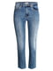 Укороченные синие джинсы | 6774192 | фото 3