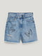 Шорты джинсовые из синего денима | 6774306 | фото 4