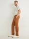 Світло-коричневі штани з легкої еластичної тканини | 6774326 | фото 2