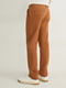 Светло-коричневые брюки из легкой эластичной ткани | 6774326 | фото 3