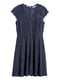 Платье А-силуэта темно-синее | 5923380