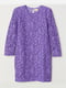 Коротка мереживна сукня фіолетового кольору | 6774436 | фото 3