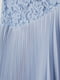 Блакитна сукня з мереживним ліфом та плісированою спідницею | 6774527 | фото 2