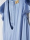 Голубое платье-макси с V-образным вырезом | 6774532 | фото 2