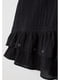 Черная гофрированная юбка | 6774545 | фото 2