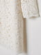 Коротка мереживна сукня молочного відтінку | 6774556 | фото 3