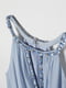Голубое платье-макси с декором из пайеток | 6774574 | фото 2