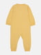 Хлопковый желтый человечек с застежкой по всей длине | 6774625 | фото 2