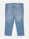 Светло-синие джинсы с потертостями | 6774628 | фото 2