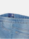 Светло-синие джинсы с потертостями | 6774628 | фото 4