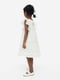 Біла сукня з воланами на плечах | 6774648 | фото 2