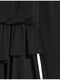 Черное платье с ассиметричной двухъярусной юбкой | 6774719 | фото 3